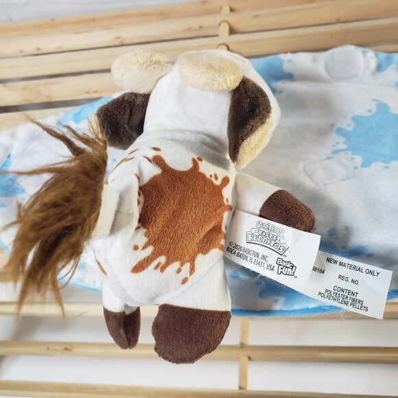 Adorable Cutetitos Milk & Cookies Cow Mini Plush Beanie Stuffed - Picture 5 of 5